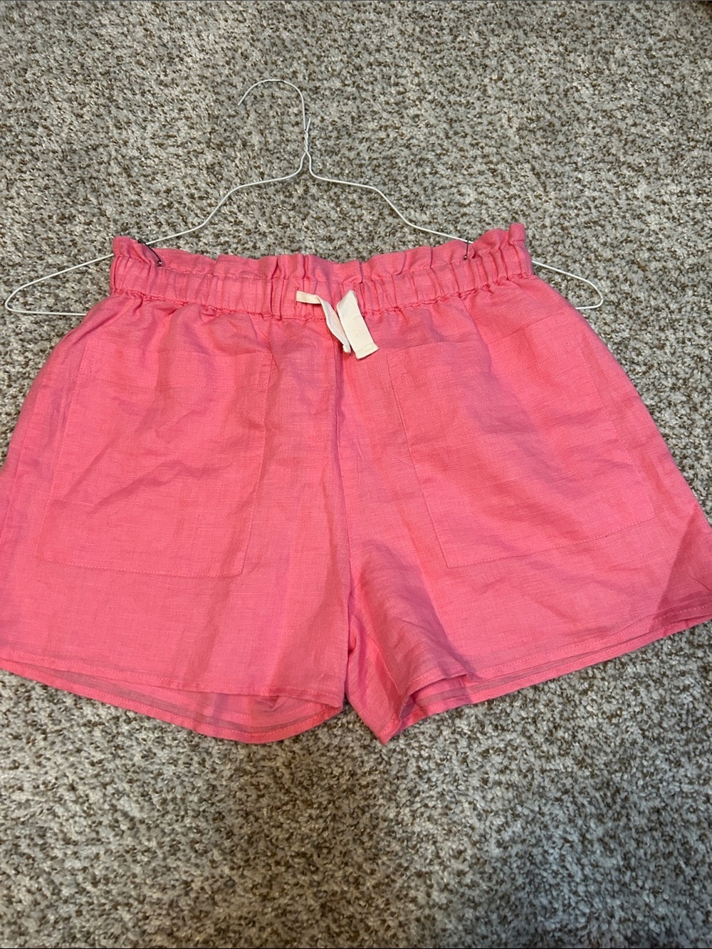 Crewcuts Pink Paperbag Waist Shorts NEW W/ TAGS